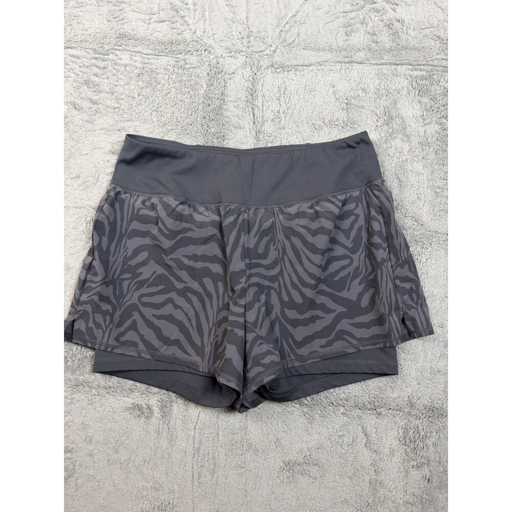 90 Degree by Reflex Gray Animal-Print Athletic Skort – Size L